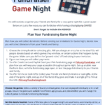 Screenshot of the fundraising instructions worksheet.