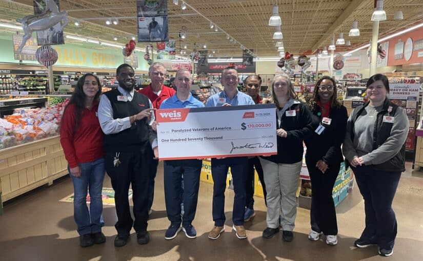Weis Markets Announces $170,000 Donation to Paralyzed Veterans of America to Support America’s Heroes, Celebrates 10 Years of Partnership